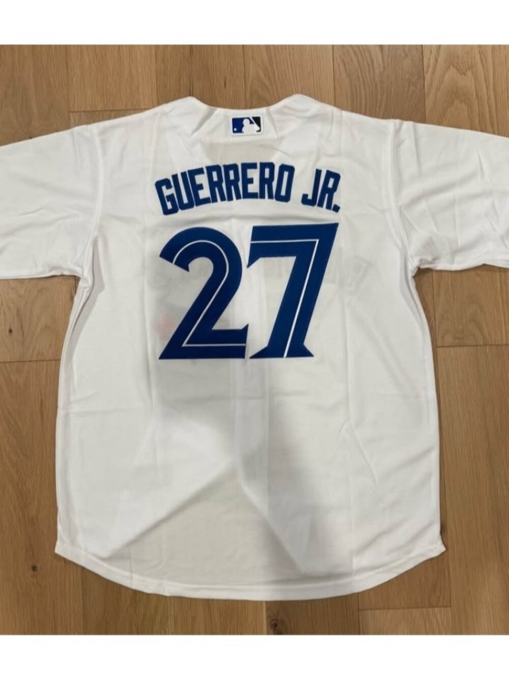 MLB Toronto Blue Jays Vladimir Guerrero Jr World Series Patch Jersey Large NWT - Picture 3 of 4